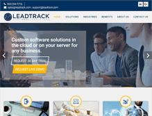 Tablet Screenshot of leadtrack.com